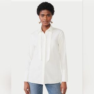 🎀 SCOOP Poplin Tie-Neck Button Down 🎀